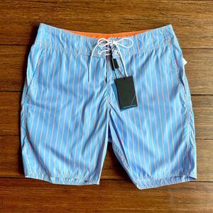 ZACHARY PRELL Board Swim Striped Blue SZ 29
